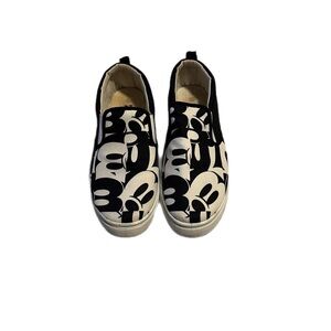 Disney Mickey Mouse Monochrome Men’s Slip-On Sneakers Size 12
